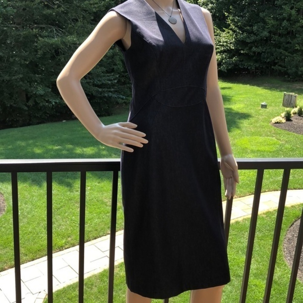 WHBM stretch fitted jeans dress - Picture 4 of 10